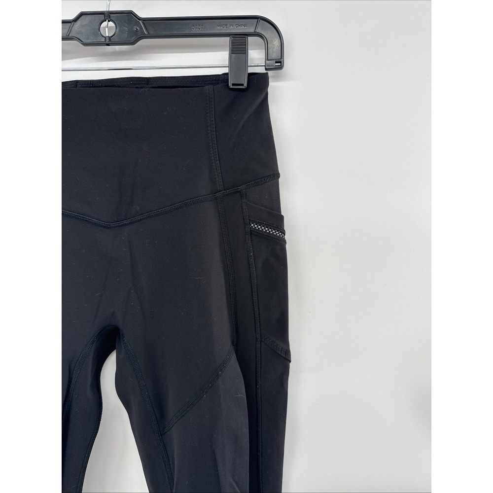 Lululemon Women's Tight Black Leggings With Reflector Pockets Size 2 - Picture 3 of 5